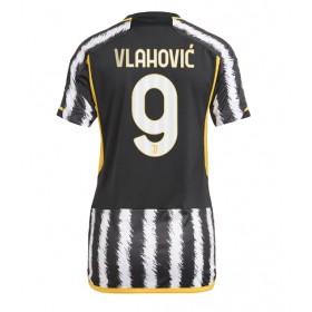 Damen Fußballbekleidung Juventus Dusan Vlahovic #9 Heimtrikot 2023-24 Kurzarm